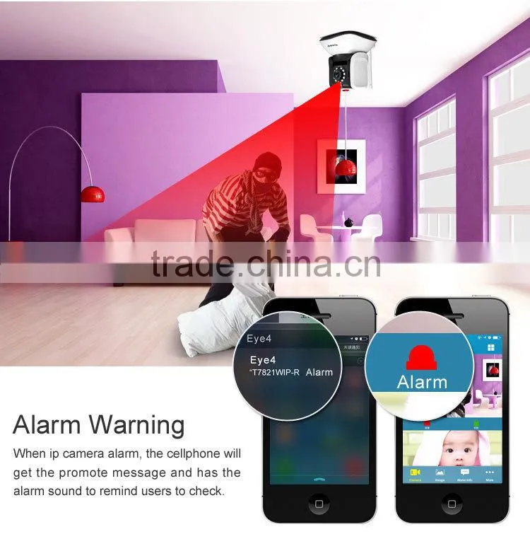 720P Megapixel Security Safety Surveillance Alarm IP Camera Infrared Motion Detection Ip Camera
