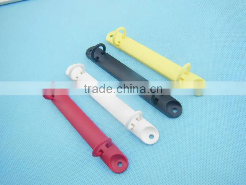 plastic clips/paper ring binder pull open/Pu notebook ring mechanism for book file folder machanism