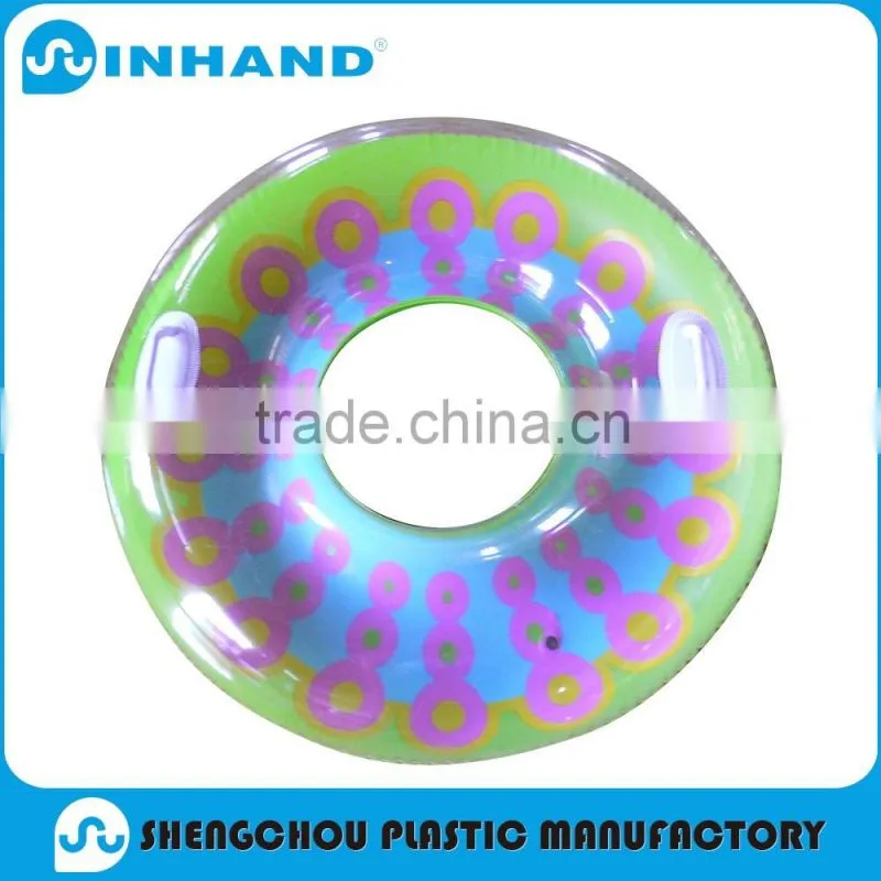 CUSTOM MADE pvc inflatable colorful Swimming ring, pool float adult water tube ring