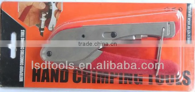 Coaxial Cable RG59 RG6 Connector Crimping Tool F connector compression Crimp Tool LS-H518A cable Crimper