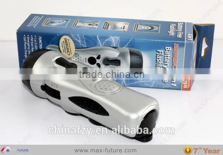 F-1718 4in1 Radio Flashlight,Emergency Cellphone Charger,FM Radio