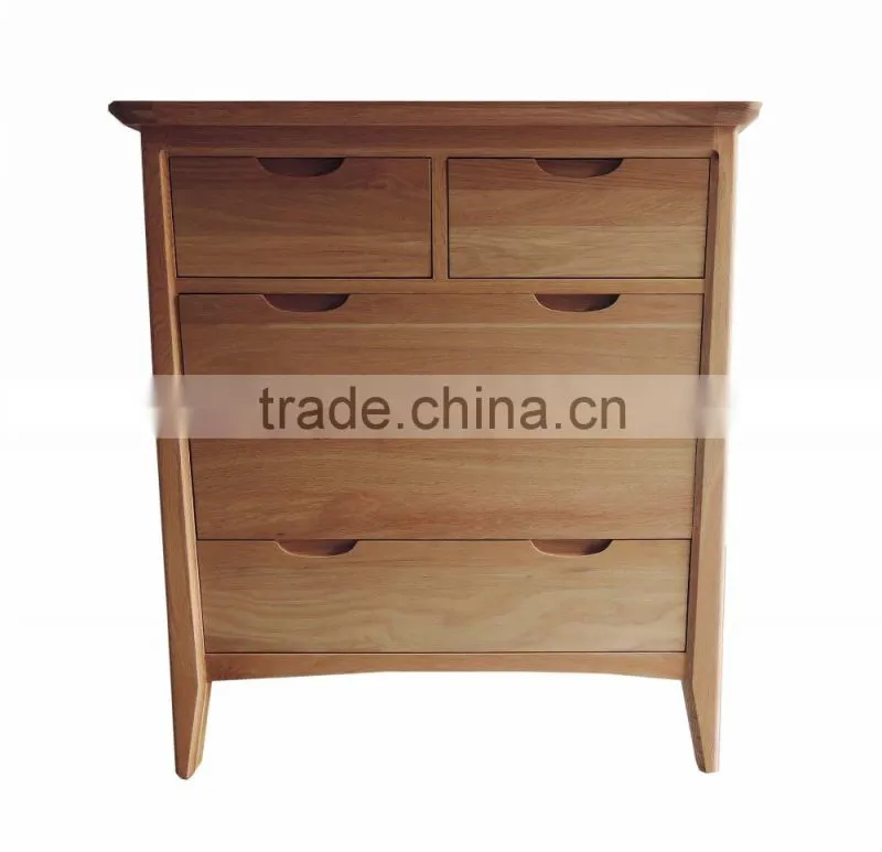 Solid Wood 3+2 Drawer Chest Modern Design