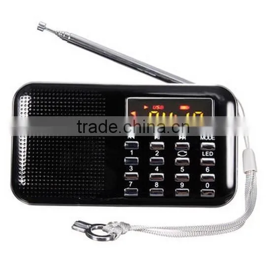 Mini Portable LCD Digital FM Radio Speaker / USB TF Card Mp3 Music Player / mp3 fm radio player