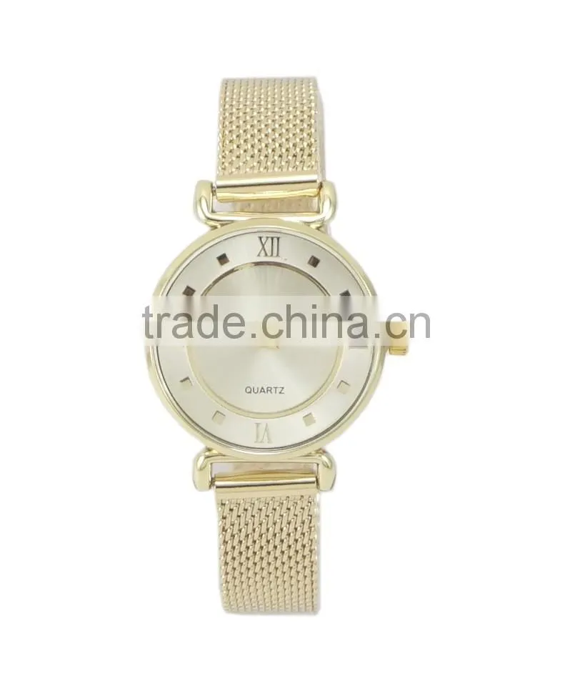 Hot selling new fashion design mesh band colorful dial female watches make your own watch