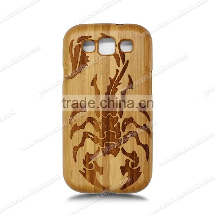 High Quality Laser Engraving Multiple Wood Phone Case two parts case for Samsung Galaxy S3