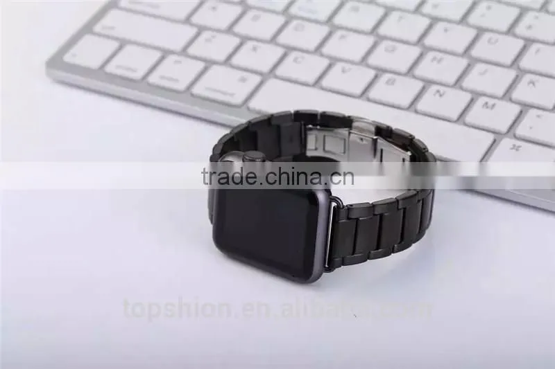 Luxury metal watch strap for apple watch with adapter, wholesale China