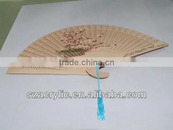 clearance sale wood fan for promotion gift