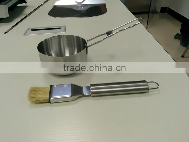 Stainless steel good multi grill bowl and brush