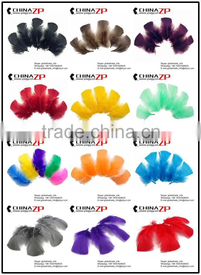 CHINAZP Hottest Plume Items Wholesale Dyed Grey Turkey T-Base Body Plumage Feathers for Decorations