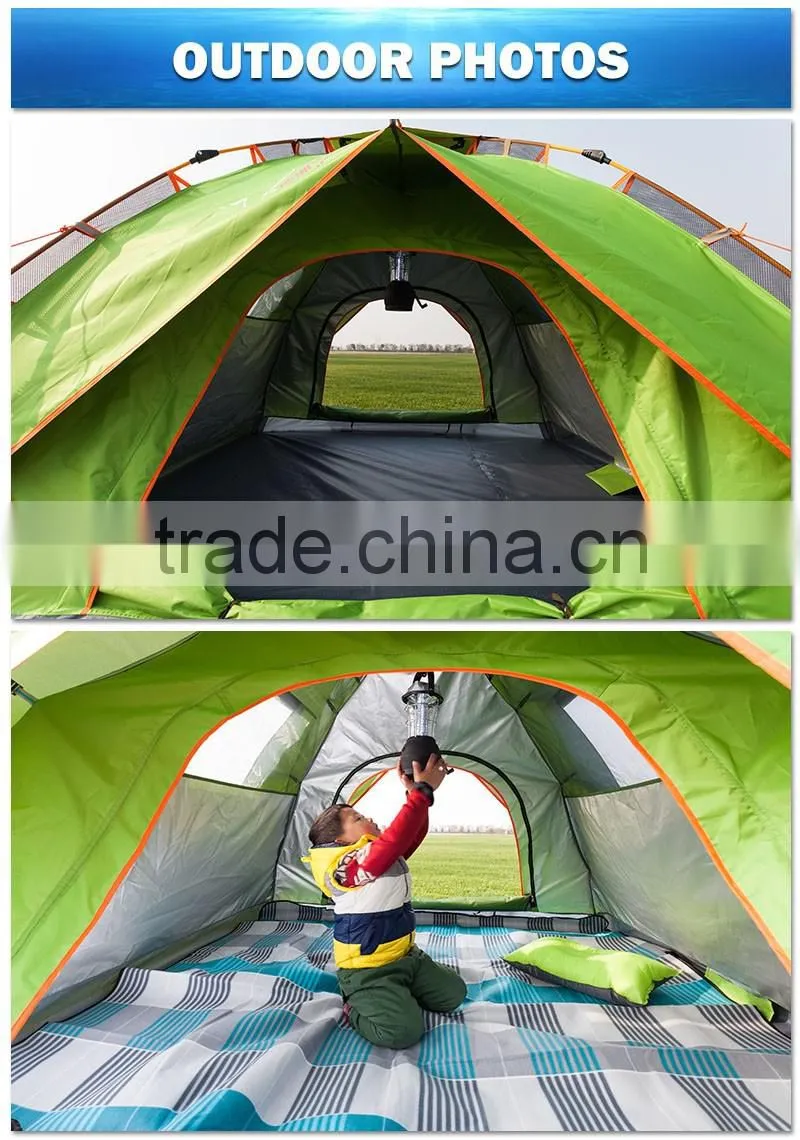2016 New Double Layers indproof Waterproof Automatic Camping Tents for 3 - 4 Persons Outdoor