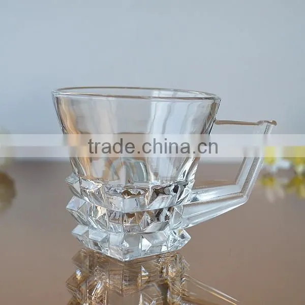 Glassware drinking cup coffee glass mug for sale