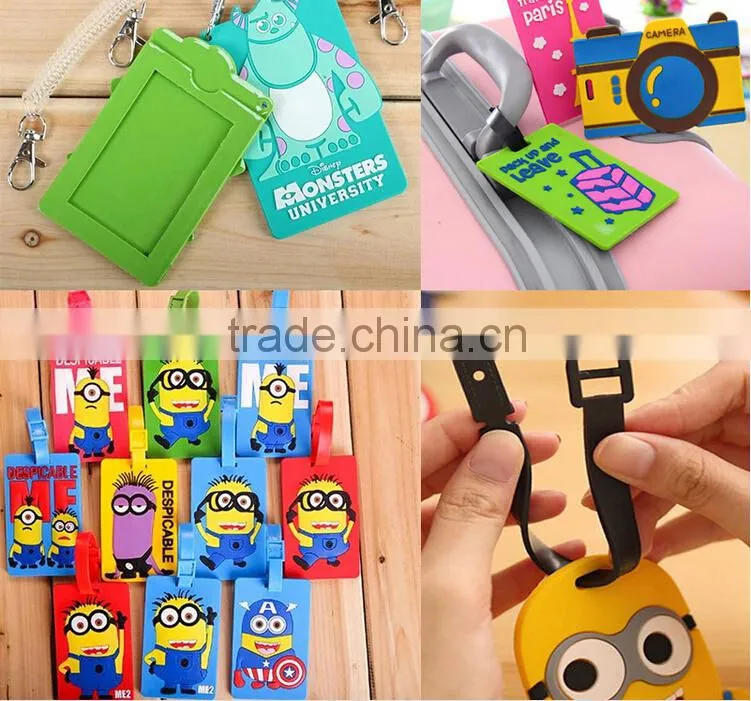 Customized PVC luggage tag, Hot sale PVC luggage tag, Promotional luggage tags