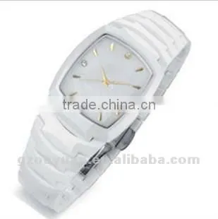 Fashion Wristwatch for women, white ceramic wristwatch
