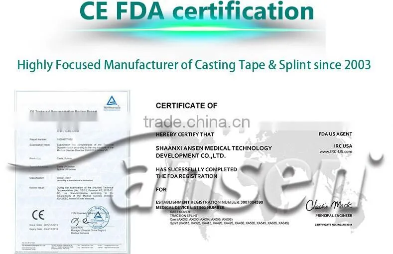 China supplies multi color finger splint
