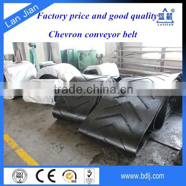 EP Fabric Chevron Rubber Conveyor Belt, Pattern conveyor belt