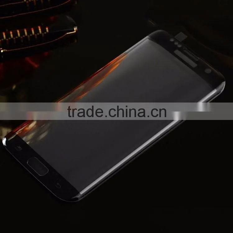 New Arrival!!!! 9H Hardness Black Color Full Body Anti-shatter Screen Protector Tempered Glass for Samsung S7 Edge