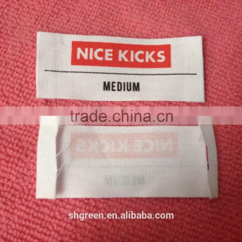 Non-toxic cotton printing label,washing cotton tags
