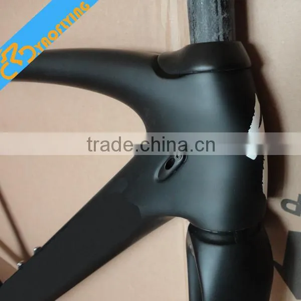 2015 fashion carbon fiber bike frame,good DIY carbon road bike frame,white red UD weave carbon bike frame on sale