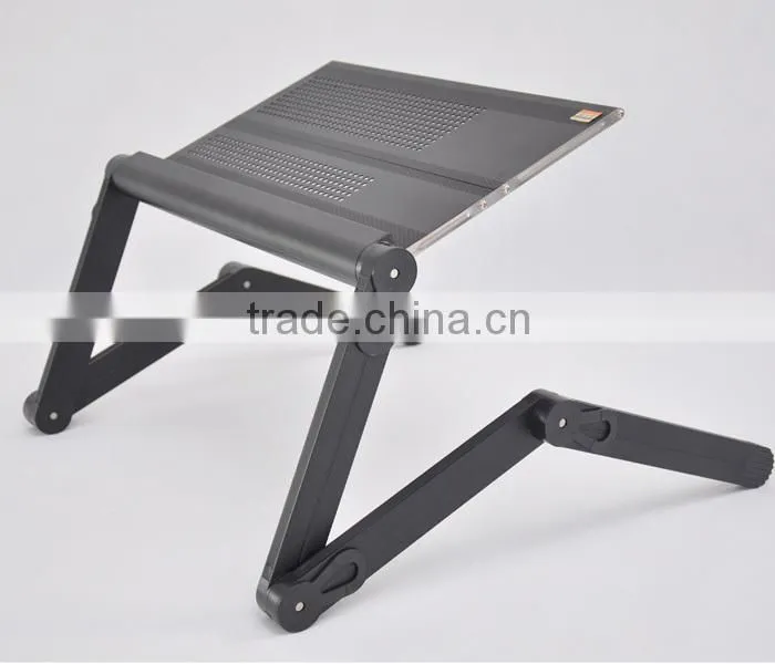 Portable folding aluminum bed stand desktop pc stand
