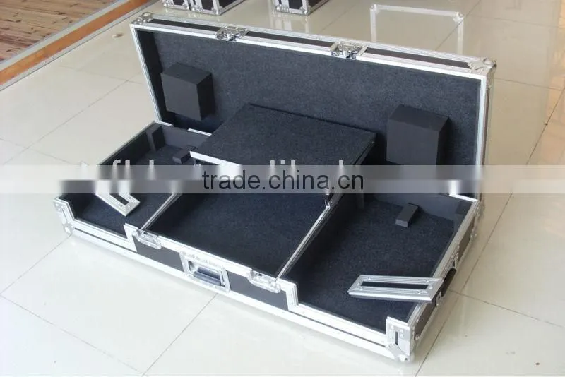 DJ Coffin flight Cases for Denon MC6000 with laptop tray