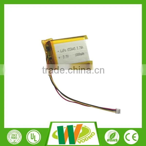 505060 1500mAh polymer lithium battery, 3.7v lithium polymer battery with BMS
