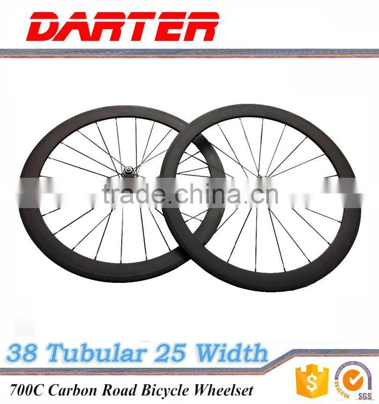 Tubular 20-24H eco custom cheap carbon bike wheels