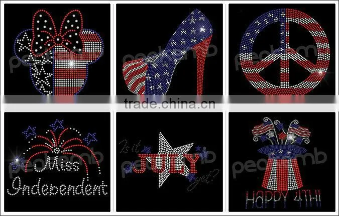 New Iron On Baseball Fleur De Lis Rhinestone Transfer Wholesale
