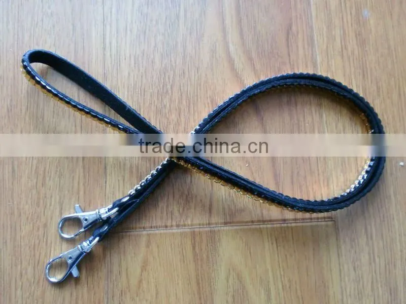 Wristlet Rhinestone Lanyard With Keychain