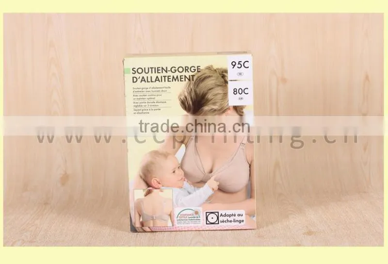 High quality folding coated paper lingerie packaging box