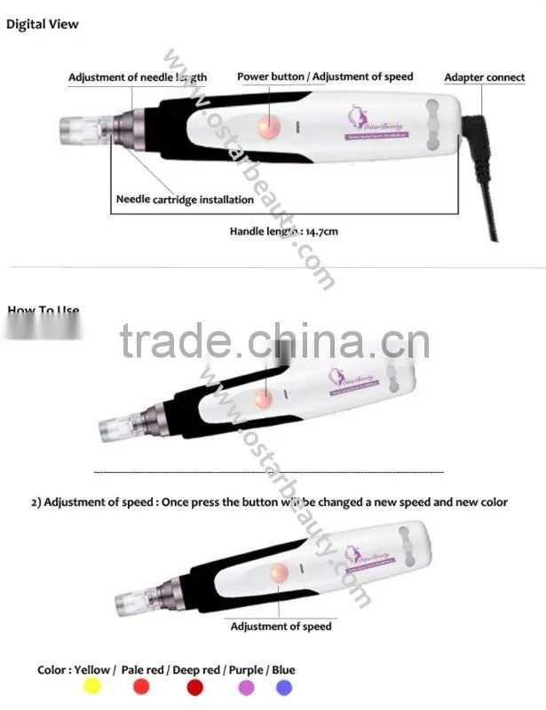Facial needle pen acne needles dermaroller dts
