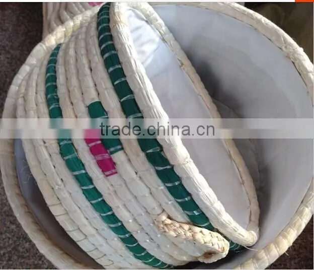 joya handmade natural corn husk table insulated food basket with lip