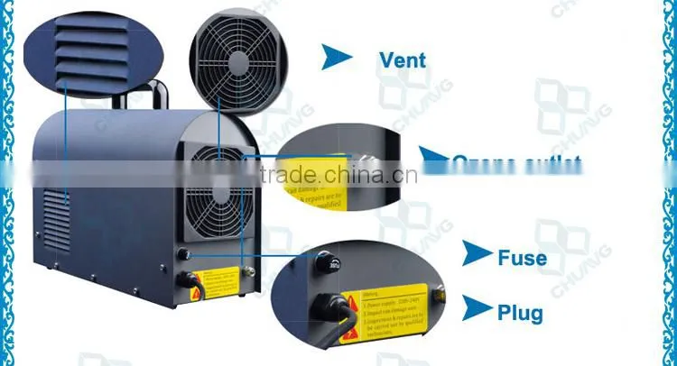 3g 6g portable 110v ceramic ozone generator for vegetable and fruit wash