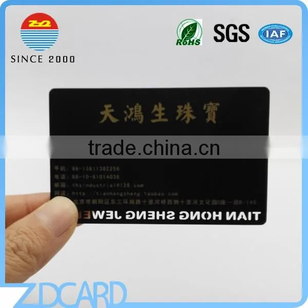 High Class Black Metal Business Card Manufaturer