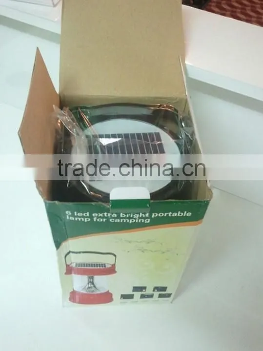 2014 new portable solar led light, 3W solar lamp, small portable led light