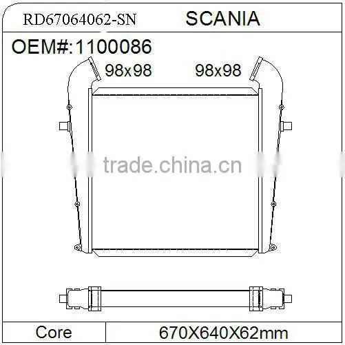 duty truck parts radiators scania intercooler