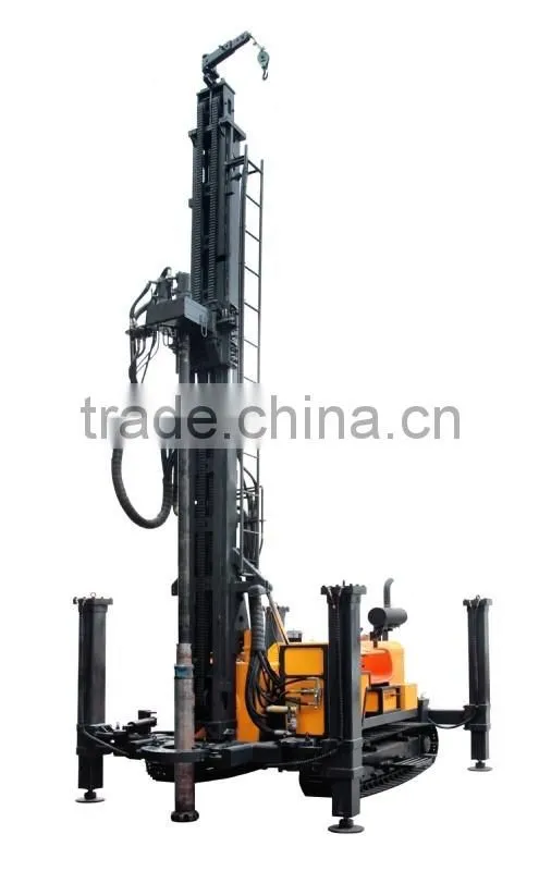 KAISHAN KW600 450m depth 130 ~ 350mm diameter crawler mounted multifunctional geothermal water well drilling rig