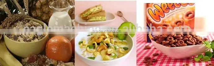 Corn flakes/breakfast cereals processing line and making machine