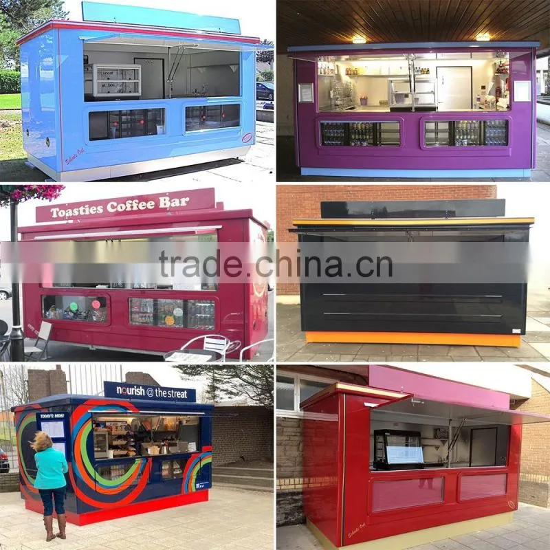2016 Fibreglass Street Mobile kitchen Service Cart YG-FRP-03 food kiosks for sale
