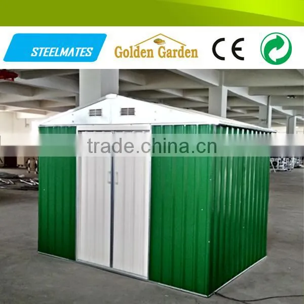 Home&garden used portable steel structure weatherproof storage shed