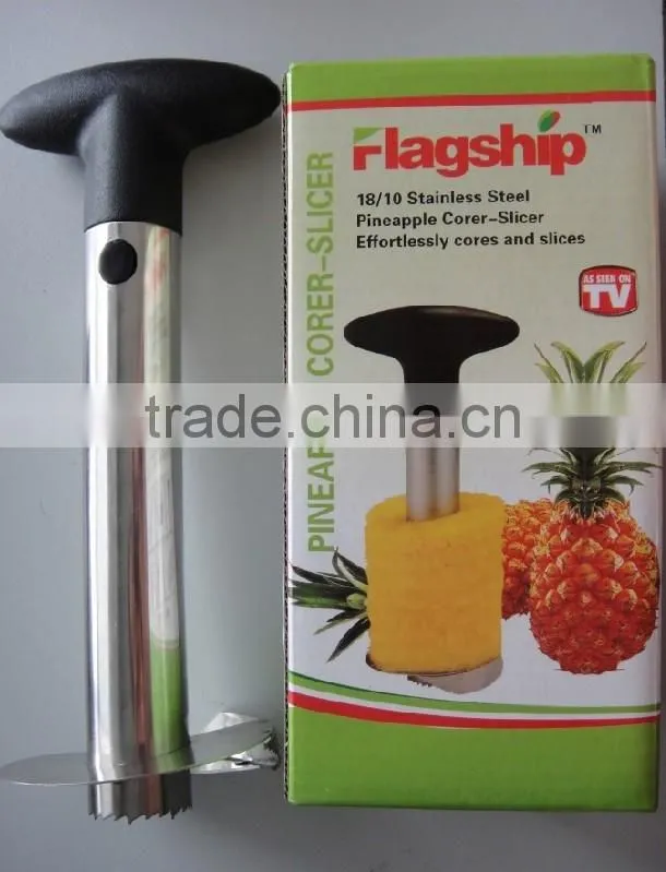 Easy Tool Stainless Steel Fruit Pineapple Corer Slicer Peeler Cut