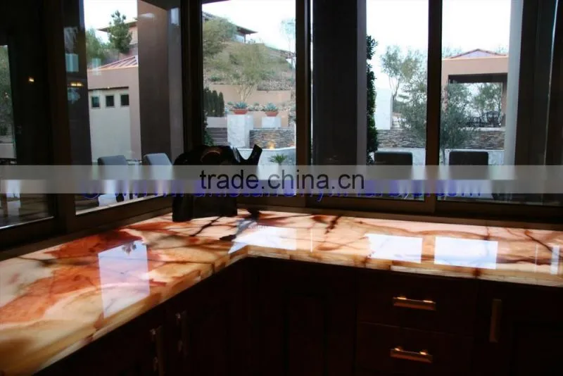 new arrive factory price LIGHT LIGHT GREEN ONYX COUNTERTOPS