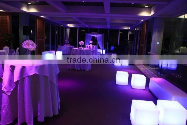 Led cube stool for night club, bar