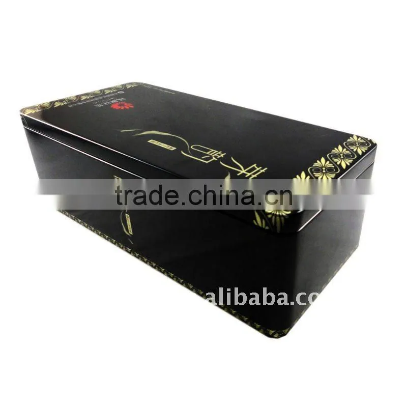 Rectangle metal tea box