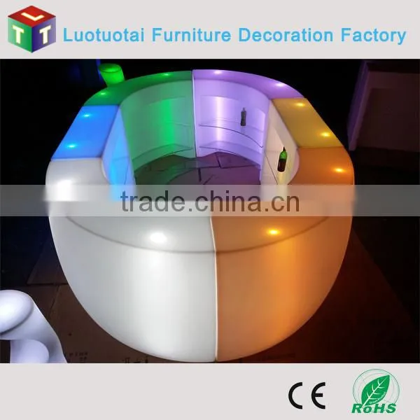 pillar with 16 colors led lamp for decoration