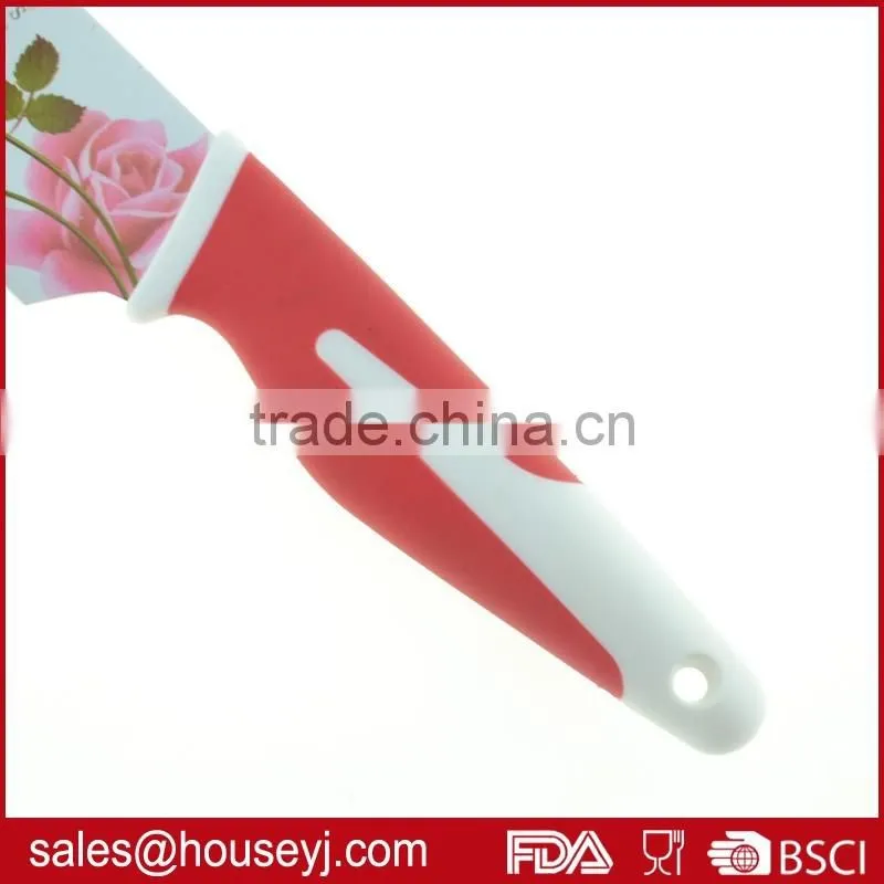3pcs non stick color kitchen knife+ceramic peeler with EVA box