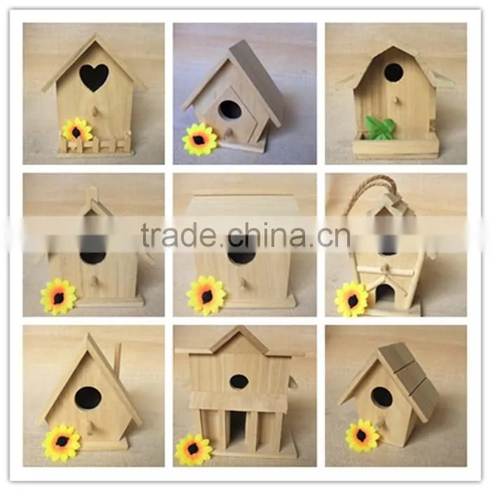 Unfinished wooden bird nest and happy giant adult and kid toys for sale