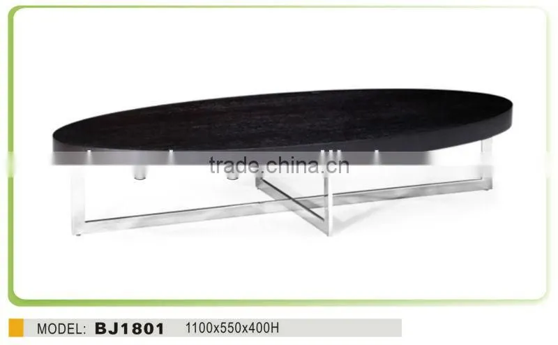 Stylish Round Coffee Table,Wooden Top Coffee Table With Stainless Steel with High Quality
