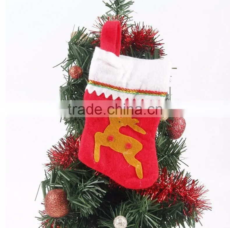 Christmas non-woven fabrics little socks Christmas socks pendant The Christmas tree decorations pendant
