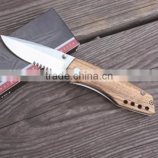 Custom wooden multifunction blade knife,outdoor survival tool knife