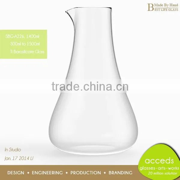 Double Wall Heat Resistant Glass Jug with Silicone Cap